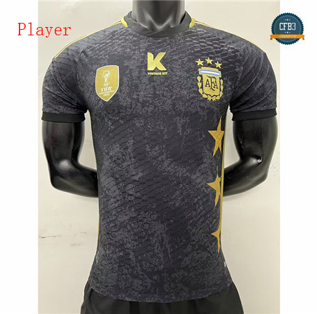 Replicas Cfb3 Camiseta Argentina Player Equipación Edición especial Negro 2022/2023