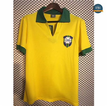 Cfb3 Camiseta Retro 1958 Brasil 1ª Equipación