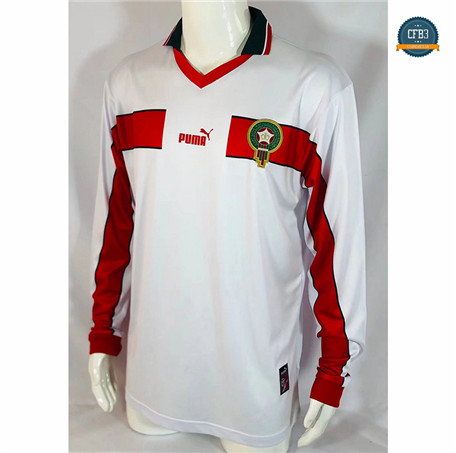 Cfb3 Camiseta Retro 1998 Marruecos 2ª Equipación Manga larga