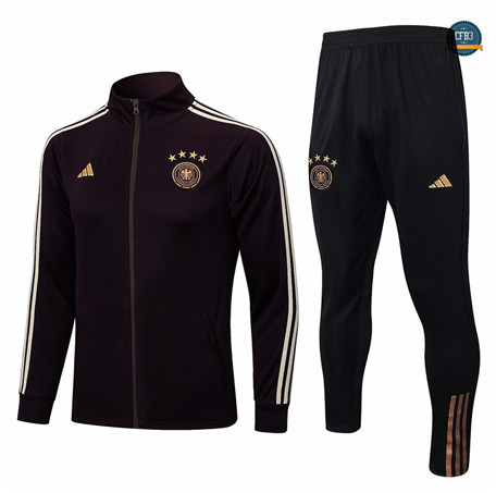 Diseñar Cfb3 Camiseta Chaqueta Chándal Alemania Equipación Negro 2022/2023