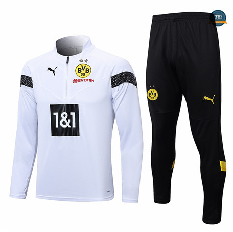 Comprar Cfb3 Camiseta Chándal Borussia Dortmund Equipación Blanco 2022/2023