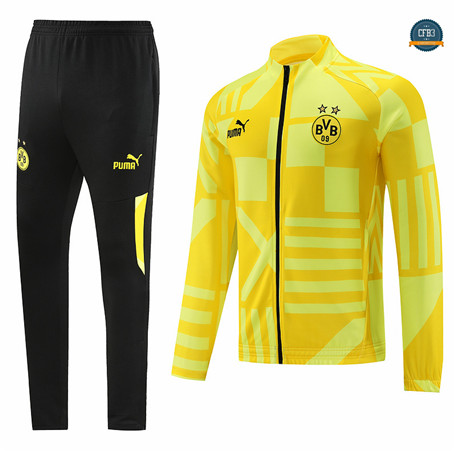 Crear Cfb3 Camisetas Chaqueta Chándal Borussia Dortmund Equipación Amarillo 2022/2023