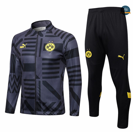 Nuevas Cfb3 Camiseta Chaqueta Chándal Borussia Dortmund Equipación Negro 2022/2023