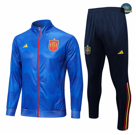 Diseñar Cfb3 Camiseta Chaqueta Chándal España Equipación Azul 2022/2023