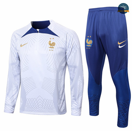 Nuevas Cfb3 Camiseta Chándal Francia Equipación Blanco 2022/2023