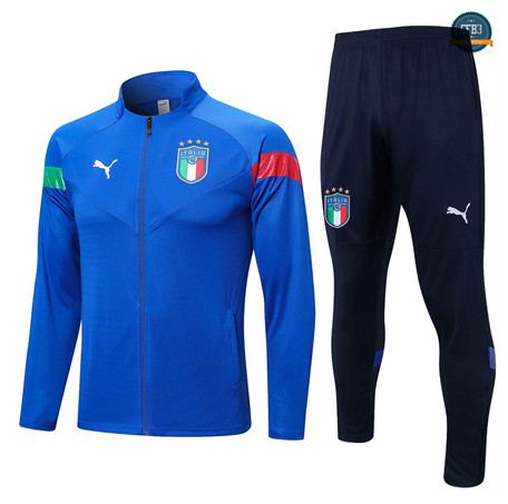 Venta Cfb3 Camiseta Chaqueta Chándal Italia Equipación Azul 2022/2023