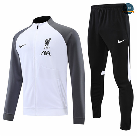 Comprar Cfb3 Camiseta Chaqueta Chándal Liverpool Equipación Blanco 2022/2023