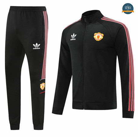 Crear Cfb3 Camiseta Chaqueta Chándal Manchester United Equipación Negro 2022/2023