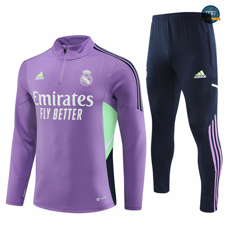 Nuevas Cfb3 Camiseta Chándal Niño Real Madrid Equipación Violet 2022/2023