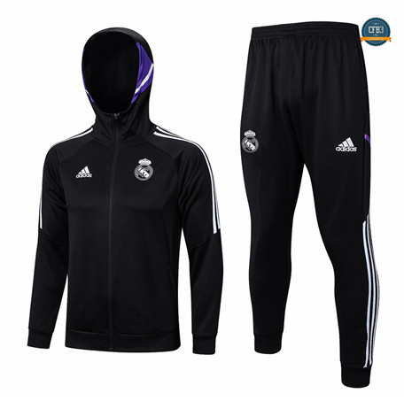 Venta Cfb3 Camiseta Chaqueta Chándal Real Madrid Equipación Negro 2022/2023