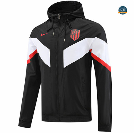 Nuevas Cfb3 Camiseta Chaqueta Rompevientos Atletico Madrid Equipación Negro 2022/2023