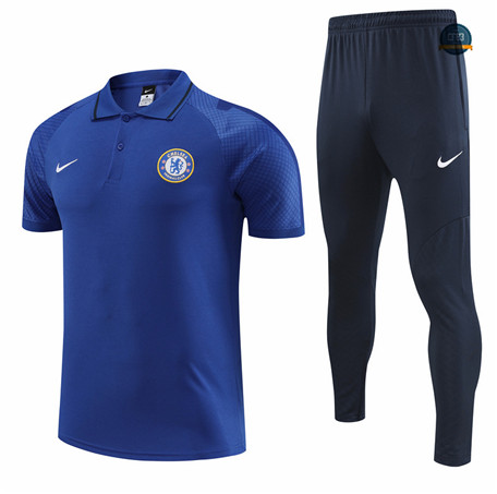 Venta Cfb3 Camiseta Entrenamiento Chelsea + Pantalones Equipación Azul 2022/2023