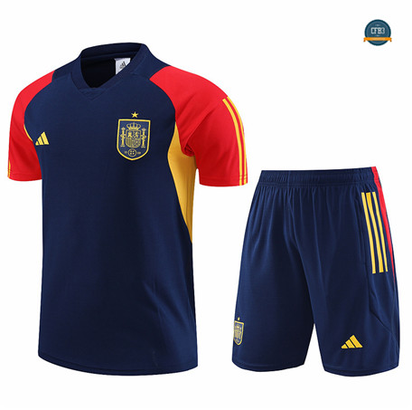 Nuevas Cfb3 Camiseta Entrenamiento España + Pantalones Equipación Azul 2023/2024