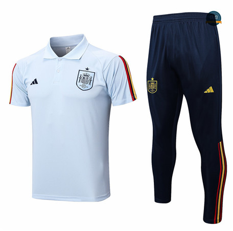Venta Cfb3 Camiseta Entrenamiento España Polo + Pantalones Equipación Azul 2022/2023
