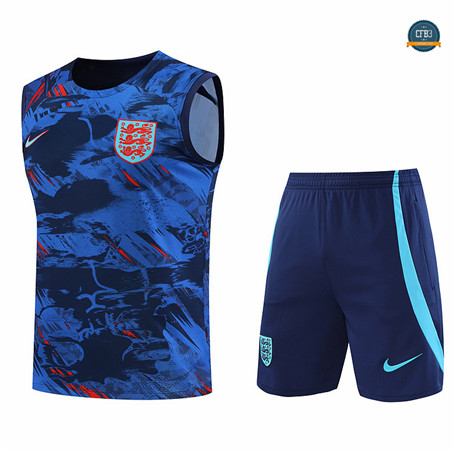 Venta Cfb3 Camiseta Entrenamiento Inglaterra Chaleco + Pantalones Equipación Azul 2022/2023