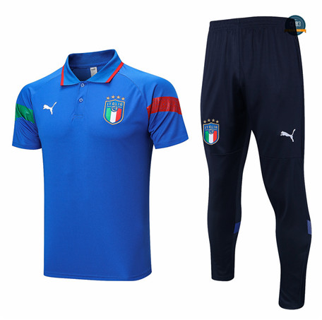 Crear Cfb3 Camiseta Entrenamiento Italia Polo + Pantalones Equipación Azul 2022/2023
