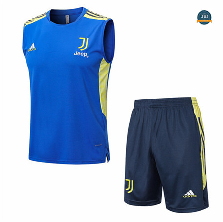 Nuevas Cfb3 Camiseta Entrenamiento Juventus Chaleco + Pantalones Equipación Azul 2022/2023