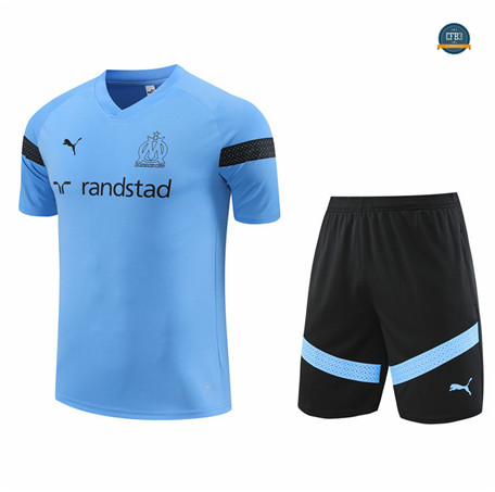 Nuevas Cfb3 Camiseta Entrenamiento Marsella + Pantalones Equipación Azul 2022/2023