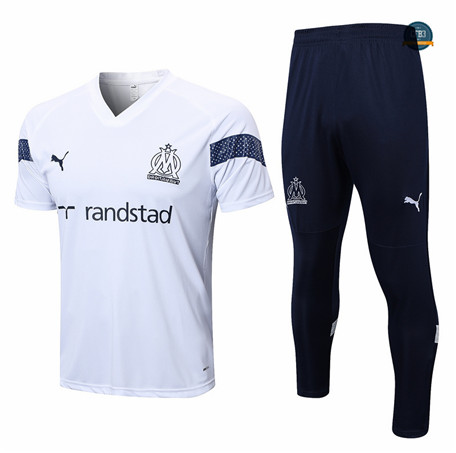 Venta Cfb3 Camiseta Entrenamiento Marsella + Pantalones Equipación Blanco 2022/2023