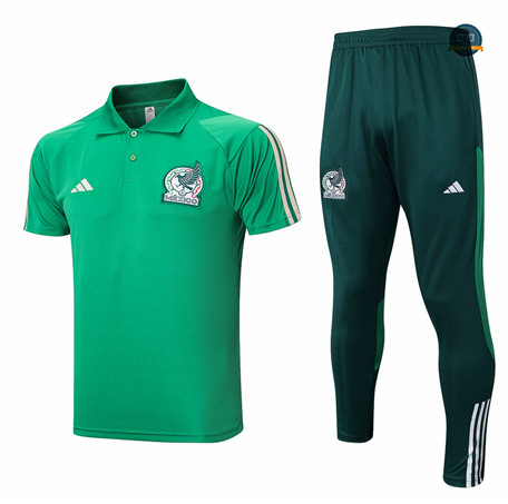 Diseñar Cfb3 Camiseta Entrenamiento México + Pantalones Equipación Verde 2023/2024