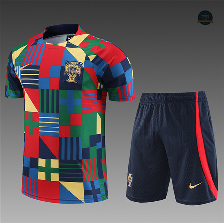 Venta Cfb3 Camiseta Entrenamiento Portugal + Pantalones Equipación Azul 2023/2024