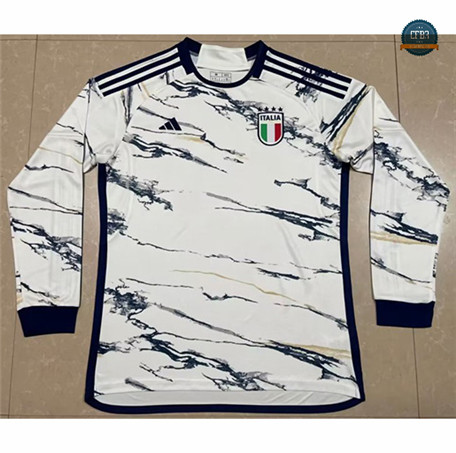 Diseñar Cfb3 Camiseta Italia 2ª Equipación Manga Larga 2023/2024