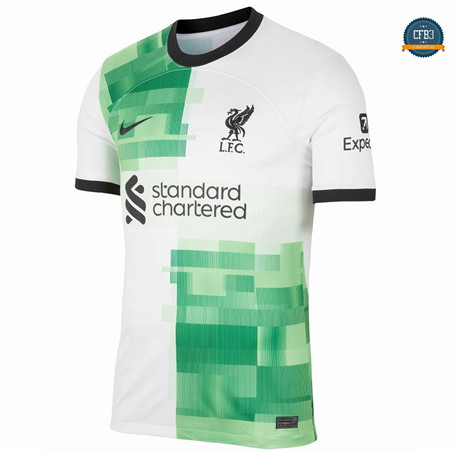 Comprar Cfb3 Camiseta Liverpool 2ª Equipación 2023/2024 Blanco/Verde