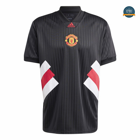 Diseñar Cfb3 Camiseta Manchester United Equipación ICON Negro 2023/2024