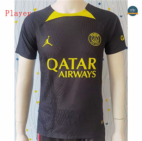 Nuevas Cfb3 Camiseta Paris Saint Germain Player Equipación Training Negro/Amarillo 2023/2024