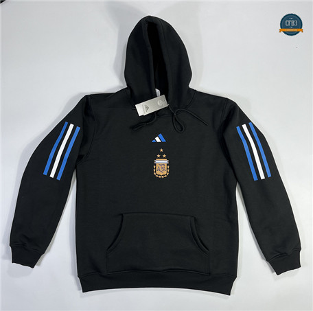 Comprar Cfb3 Camiseta Sudadera con Capucha Argentina Equipación 3 stars Negro 2023/2024