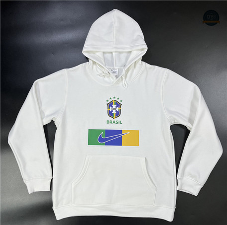 Comprar Cfb3 Camiseta Sudadera con Capucha Brasil Equipación Blanco 2023/2024