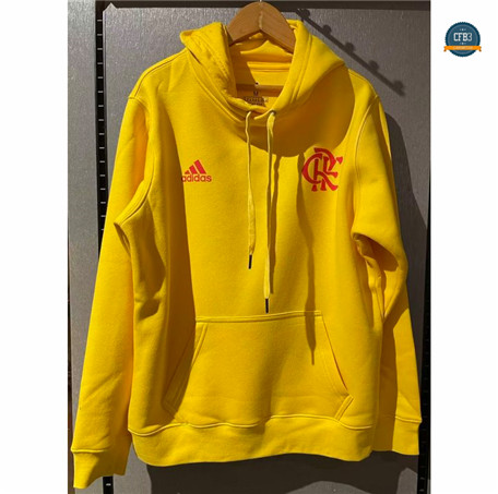 Nuevas Cfb3 Camiseta Sudadera con Capucha Flamengo Equipación Amarillo 2022/2023