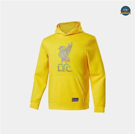 Diseñar Cfb3 Camiseta Sudadera con Capucha Liverpool Equipación Amarillo 2022/2023