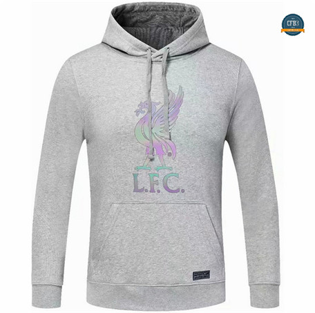 Venta Cfb3 Camiseta Sudadera con Capucha Liverpool Equipación Gris 2022/2023