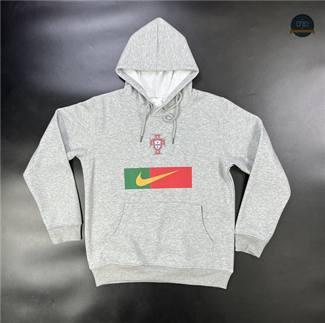 Crear Cfb3 Camiseta Sudadera con Capucha Portugal Equipación Gris 2023/2024