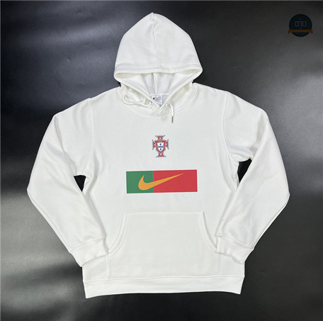 Diseñar Cfb3 Camiseta Sudadera con Capucha Portugal Equipación Blanco 2023/2024