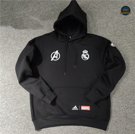 Venta Cfb3 Camiseta Sudadera con Capucha Real Madrid Equipación Negro 2022/2023