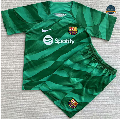 Cfb3 Camiseta Barcelona Niño Equipación Portero Verde 2023/2024