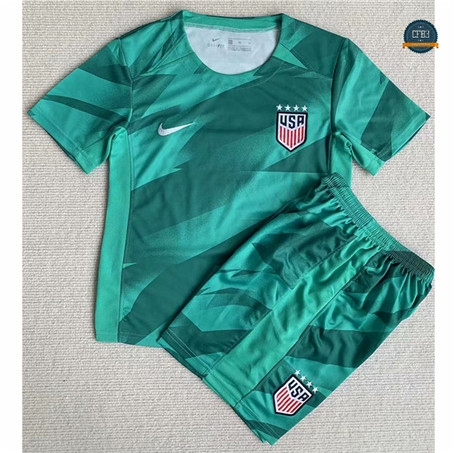Cfb3 Camiseta Estados Unidos Niño Equipación Portero Verde 2023/2024