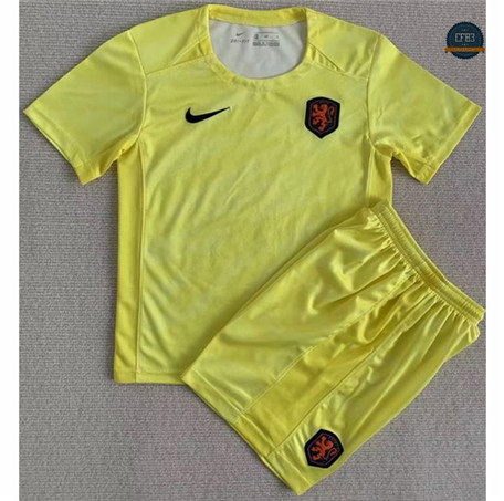 Cfb3 Camiseta Países Bajos Niño Equipación Amarillo 2023/2024