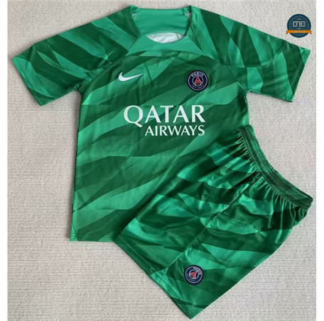 Cfb3 Camiseta PSG Niño Equipación Portero Verde 2023/2024