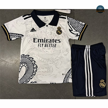 Cfb3 Camiseta Real Madrid Niño Equipación Dragon Blanco 2023/2024