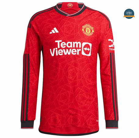 Cfb3 Camiseta Manchester United Primera Equipación Manga Larga 2023/2024