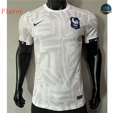 Cfb3 Camiseta Francia Player Primera Equipación Blanco 2023/2024