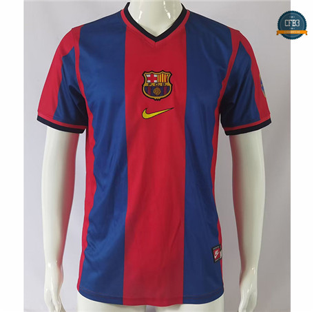 Cfb3 Camiseta Retro 1998-99 Barcelona Primera Equipación