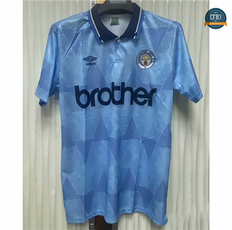 Cfb3 Camiseta Retro 1989-90 Manchester City Primera Equipación