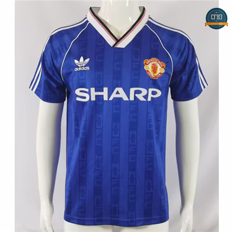 Cfb3 Camiseta Retro 1988-89 Manchester United Segunda Equipación