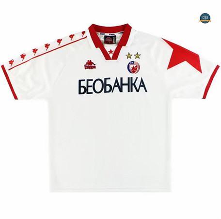 Cfb3 Camiseta Retro 1995-97 Rojo Star Belgrade Segunda Equipación