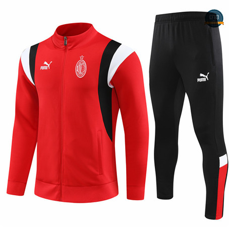 Comprar Cfb3 Chaqueta Chándal AC Milan Equipación Rojo 2023/2024 baratas