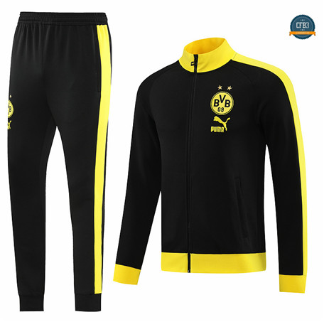 Diseñar Cfb3 Chaqueta Chándal Borussia Dortmund Equipación Negro 2023/2024 baratas